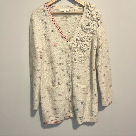 LoveShackFancy Emmanuelle cardigan in Moonrise - Picture 6 of 10